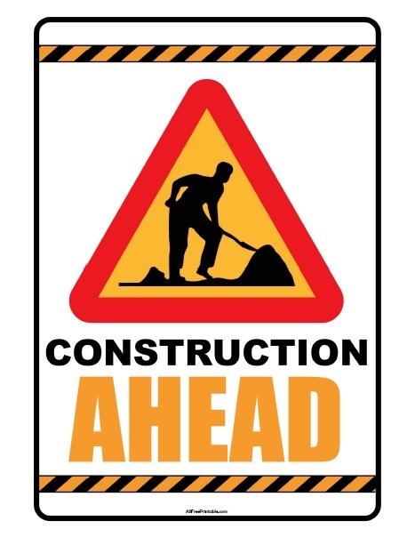 Caution Signs Free Printable