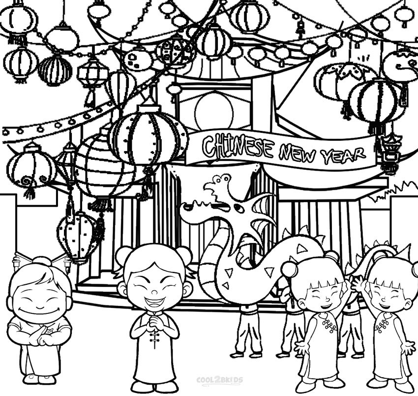Chinese New Year 2024 Calendar Printable Coloring Pages Carola Amelina