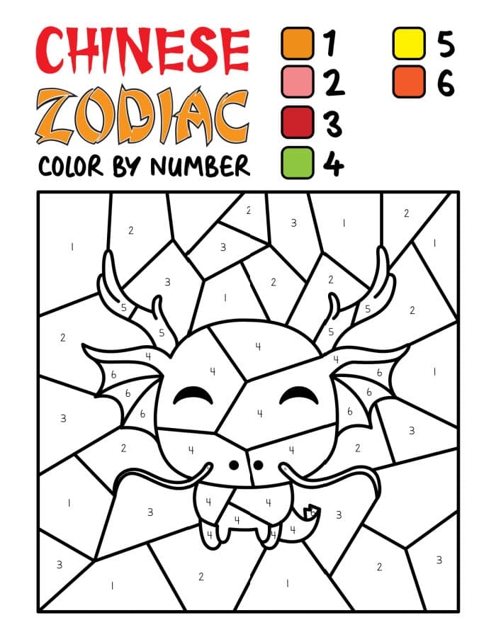 Chinese New Year Coloring Pages 2024 Free Printable Free Coloring