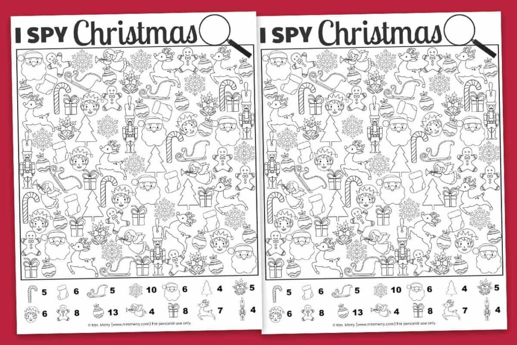 Christmas Activity Sheets Printables Free FREE Printable HQ