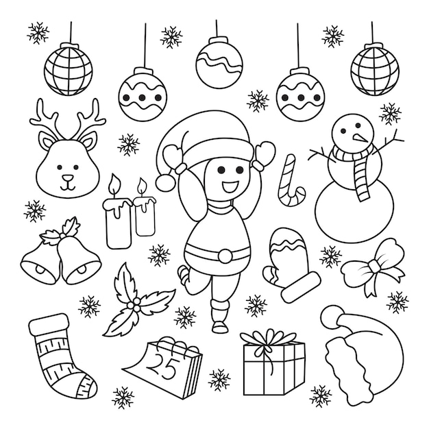 Christmas Clipart Black And White Free Infoupdate
