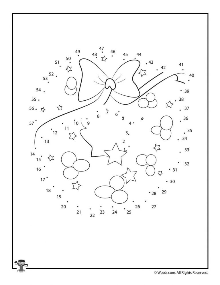 Christmas Connect The Dots Worksheets Woo Jr Kids Activities 
