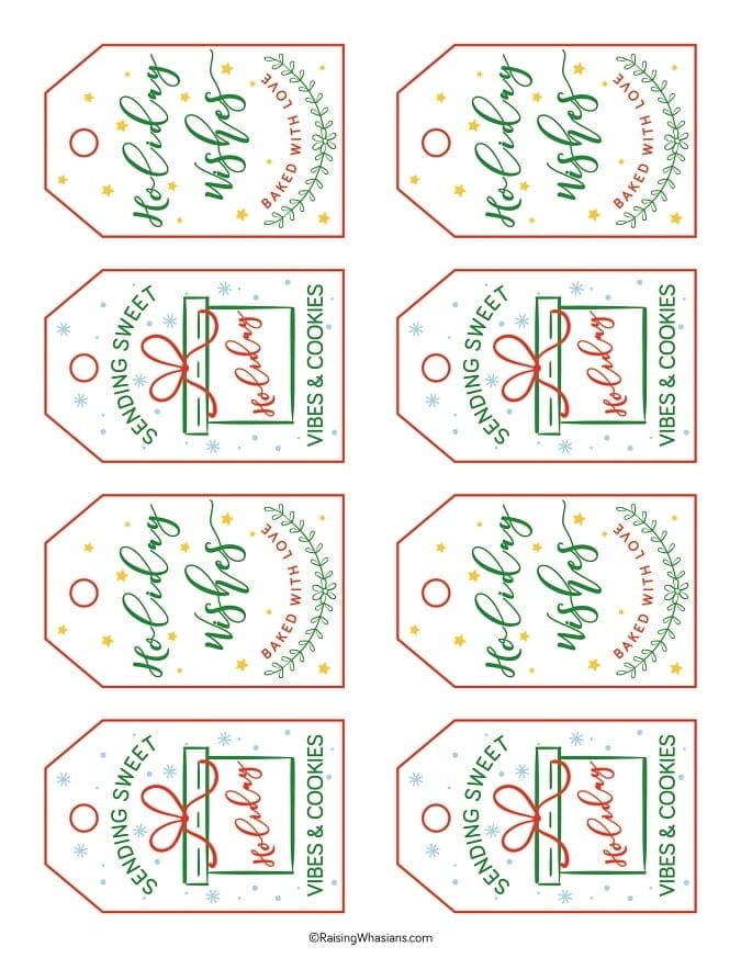 Christmas Cookie Labels Free Printable Free Templates Printable