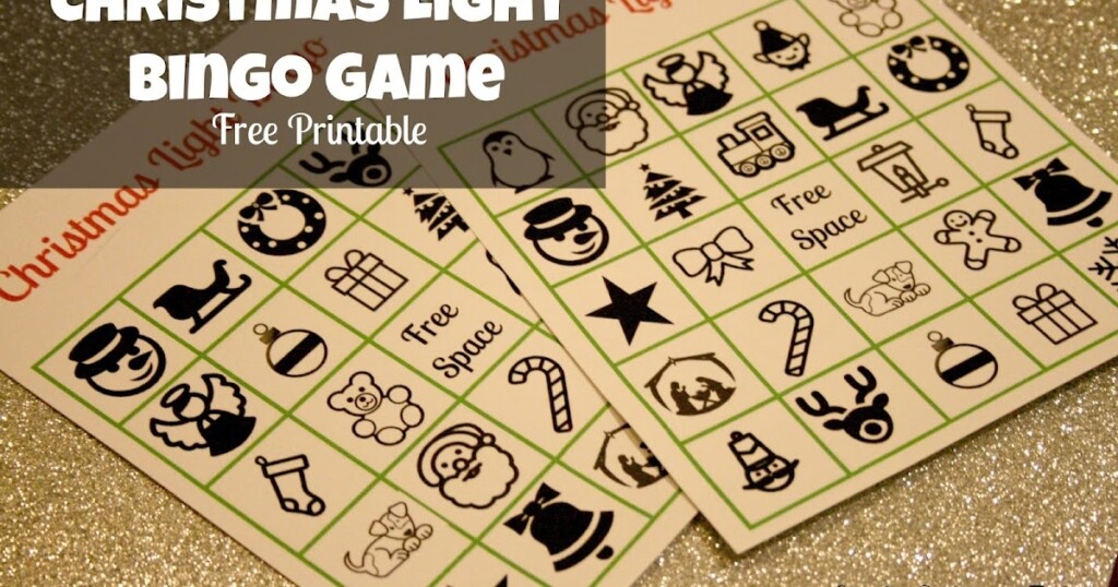 Christmas Light Bingo Free Printable My Life Homemade