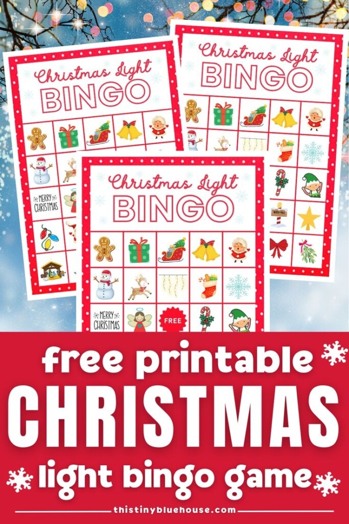 Christmas Lights Bingo Printable Free Christmas Printables Christmas 
