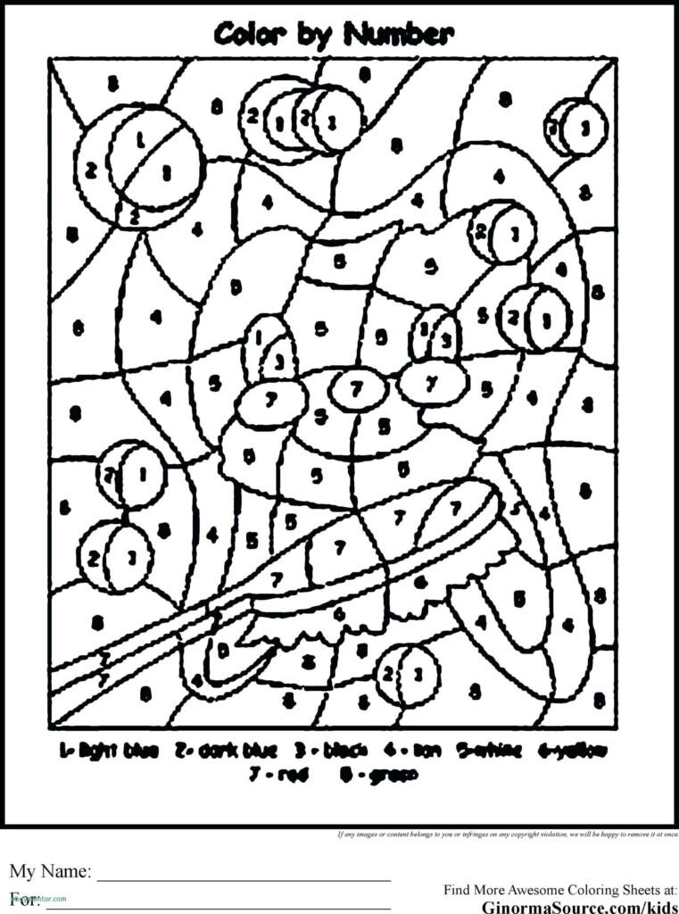 Christmas Multiplication Color By Number Printable Worksheets Free 
