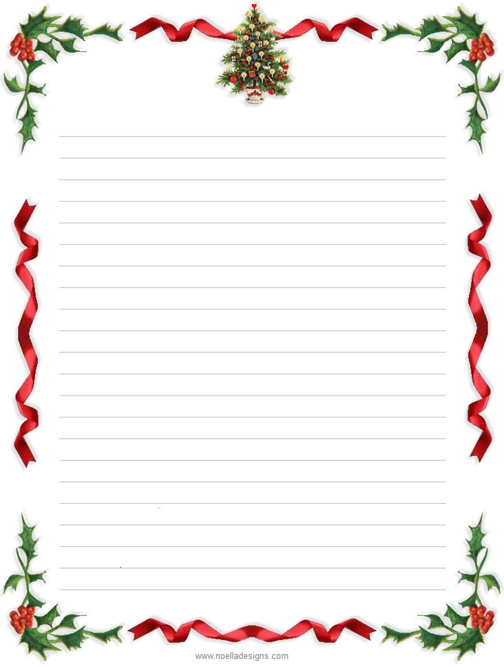 Christmas Paper Borders Free Printable