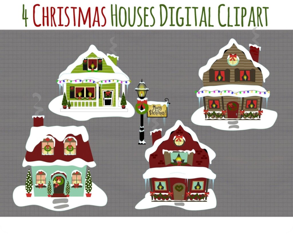 Christmas Village Free Printables Free Printable Templates