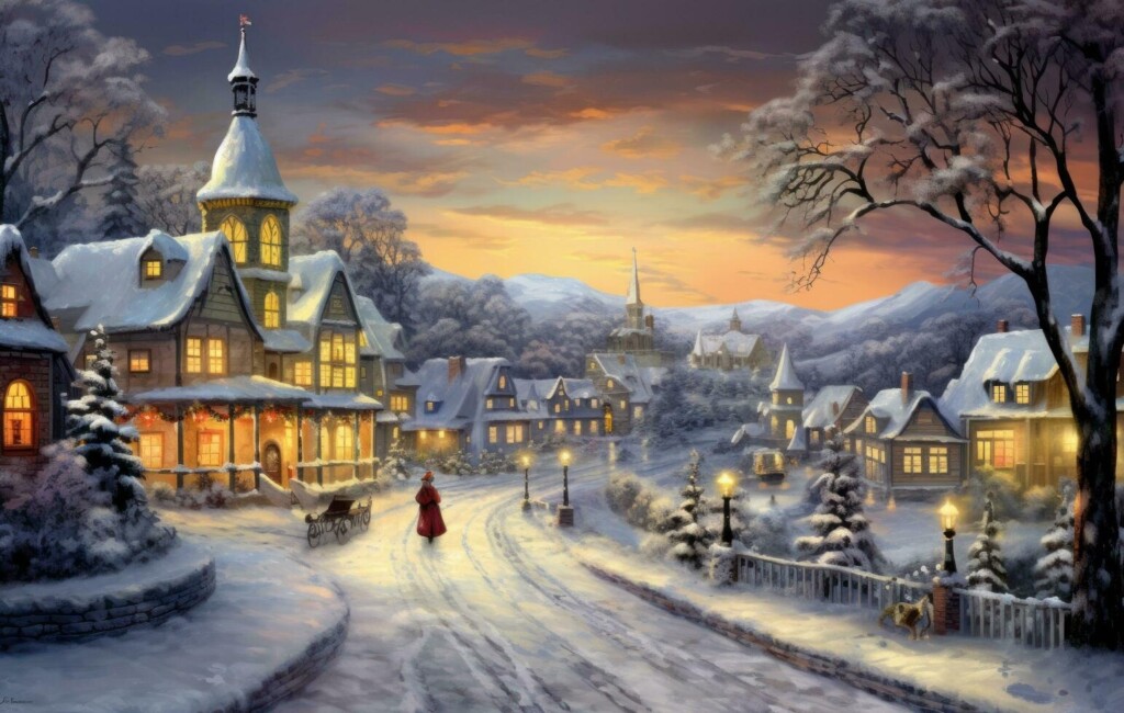 Christmas Village Wallpapers 4k HD Christmas Village Backgrounds On 