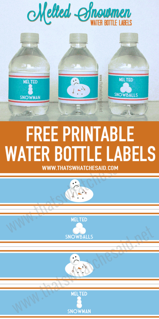 Christmas Water Bottle Labels Free Printable Free Printable