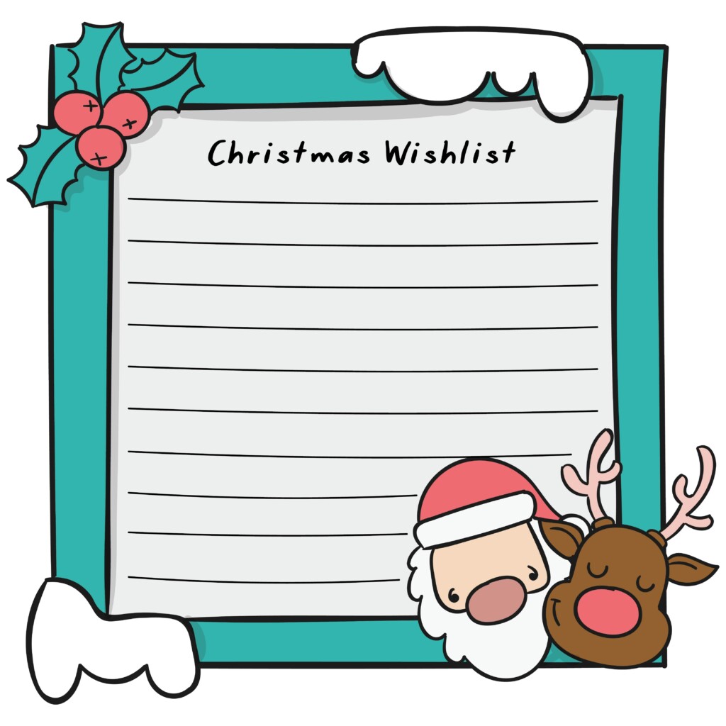 Christmas Wish List Paper 11 Free PDF Printables Printablee