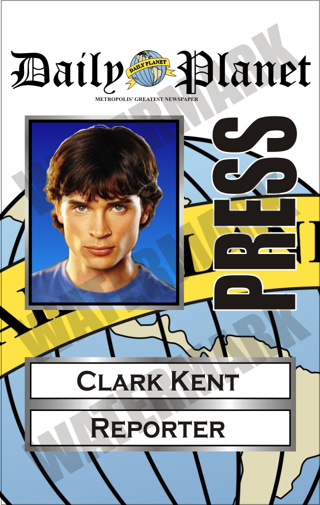 Clark Kent Press Pass By CmdrKerner On DeviantArt
