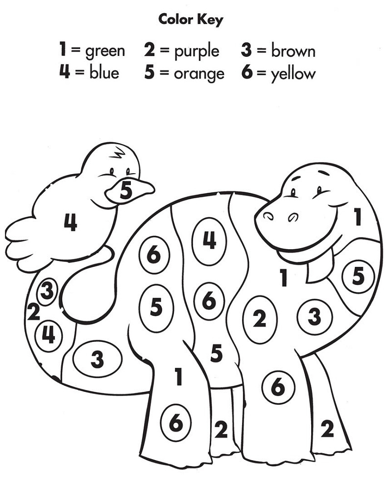 Color By Number Printable Fun 101 Coloring Images