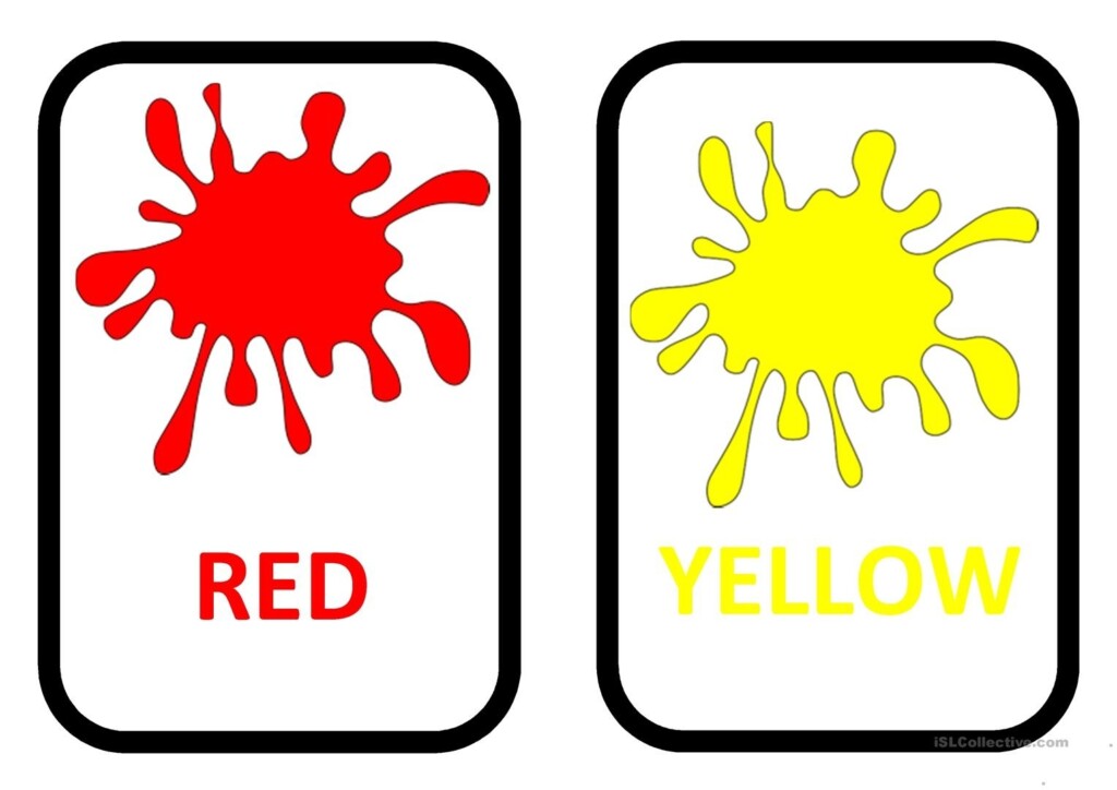 Color Flashcards Printable Free Free Printable