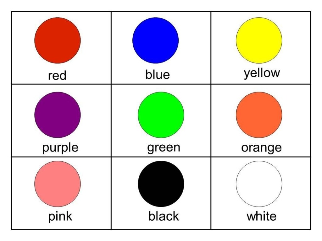 Color Flashcards Printable Free Free Printable