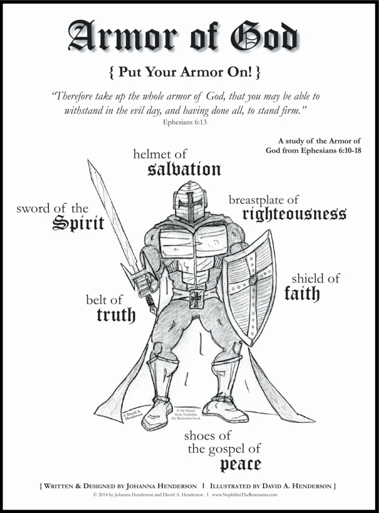 Coloring Pages Armor Of God