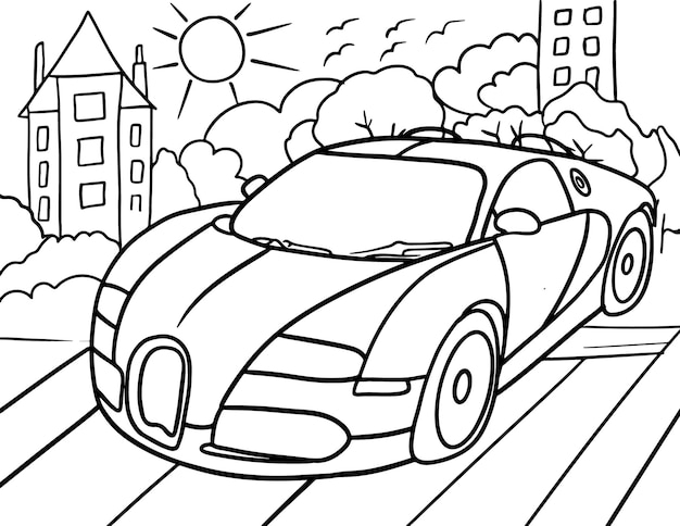 Coloring Pages Printable Cars Health Ambition Approximation Printable 
