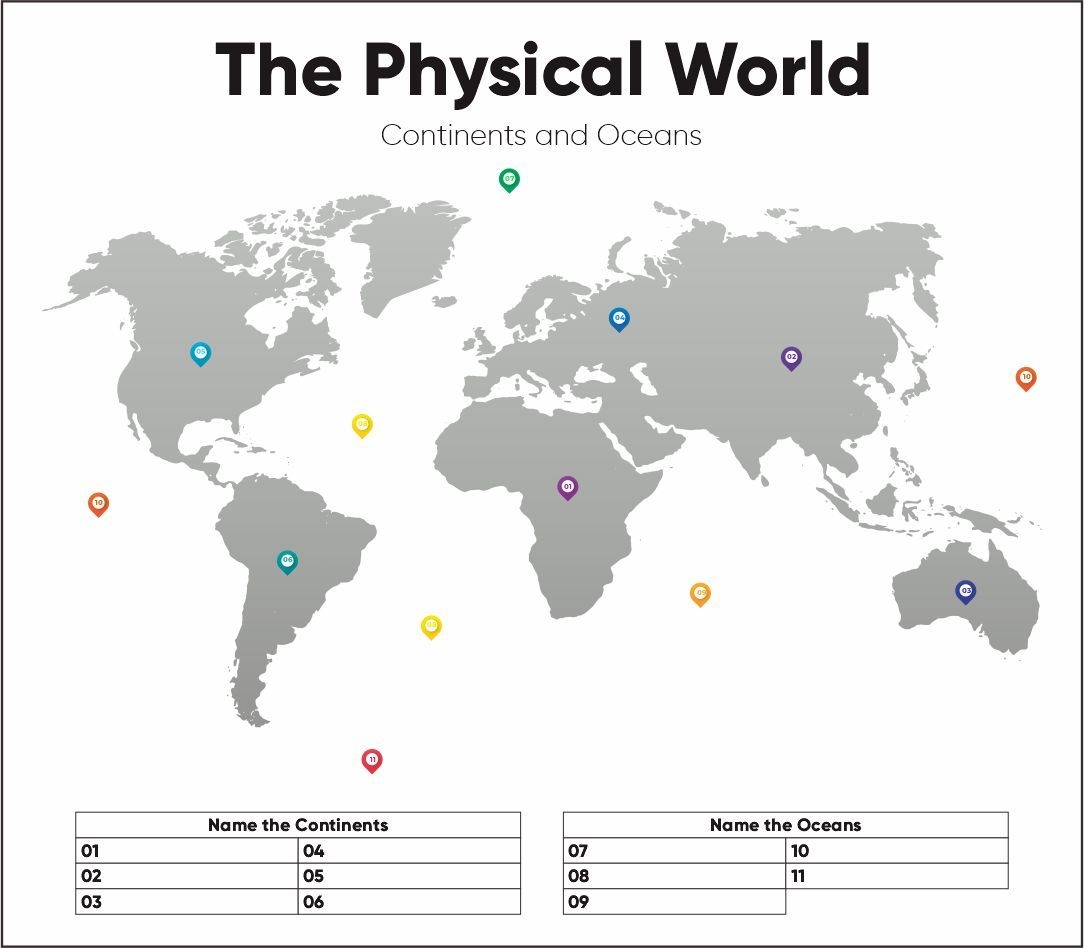 Continents And Oceans Quiz Printable Free Farm1 fieldagent