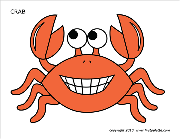 Crab Template Free Printable