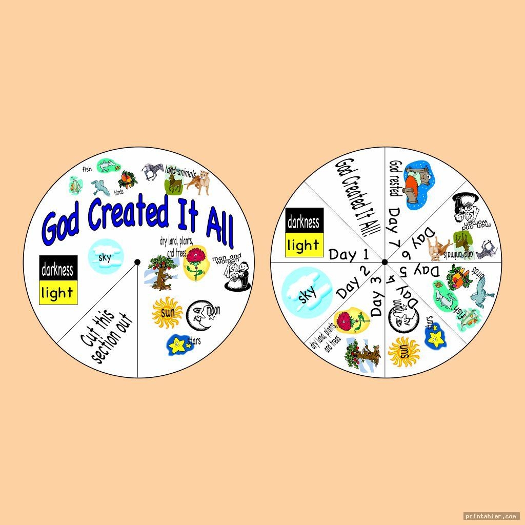 Creation Wheel Craft Printable Gridgit