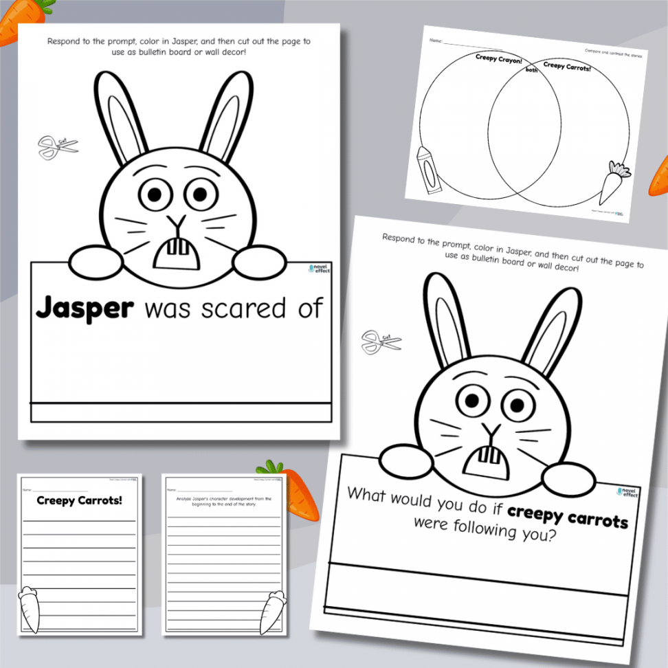 Creepy Carrots Coloring Page Printable PDF Template