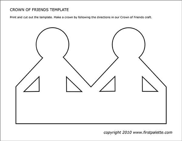 Crown Of Friends Template Free Printable Templates Coloring Pages