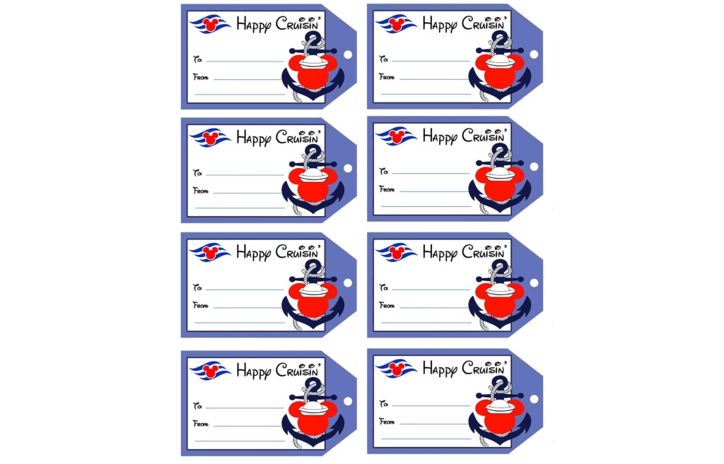 Cruise Gift Exchange Tags Free Printable Educational Printable Worksheets