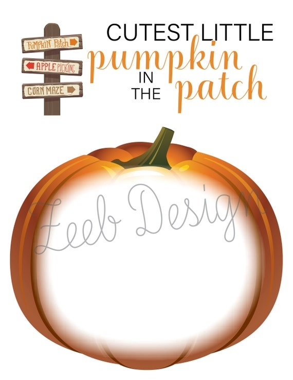 Cutest Pumpkin In The Patch Printable Template Etsy