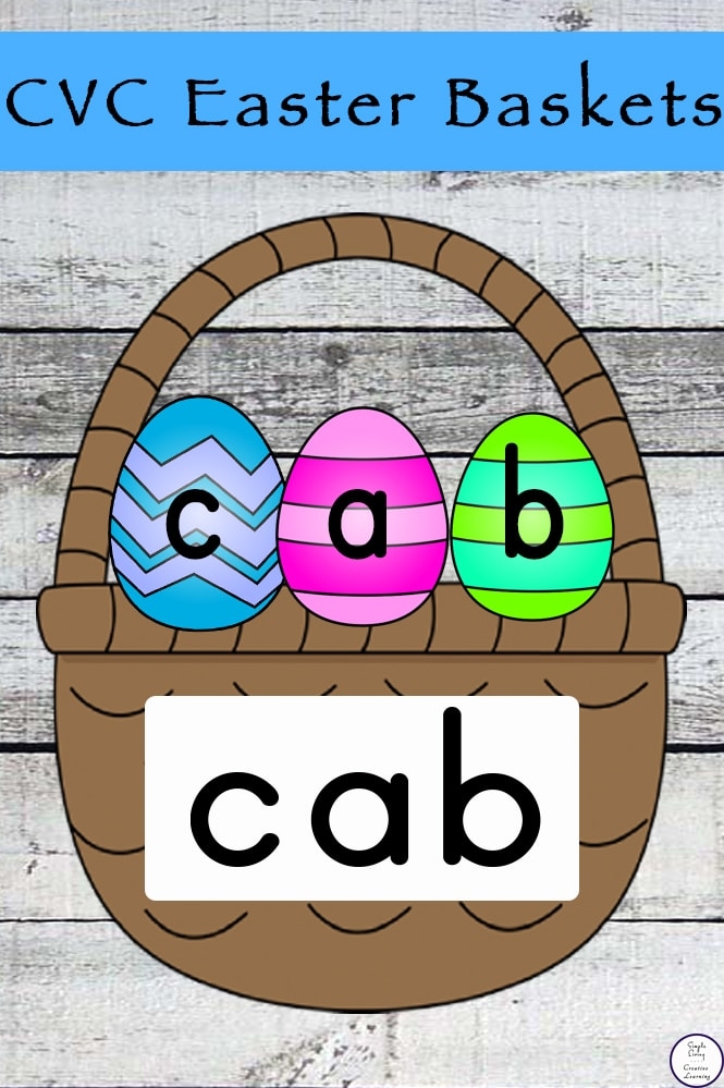 CVC Easter Baskets Simple Living Creative Learning