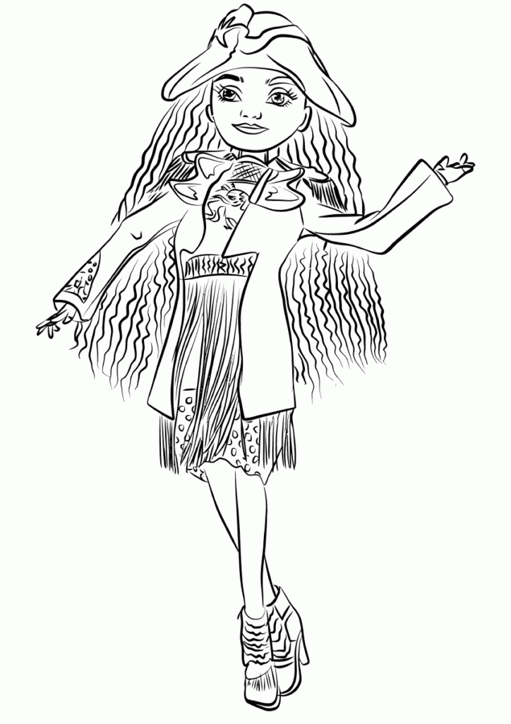 Descendants Coloring Pages Printable Descendants Coloring Pages Porn 
