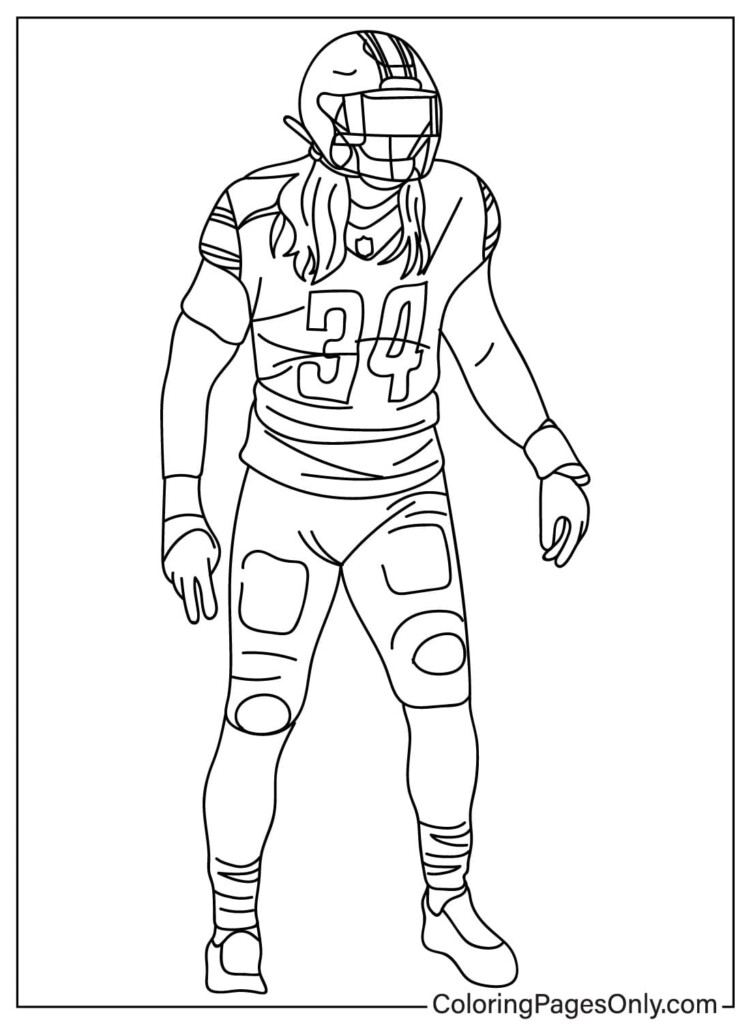 Detroit Lions Coloring Page Free Free Printable Coloring Pages