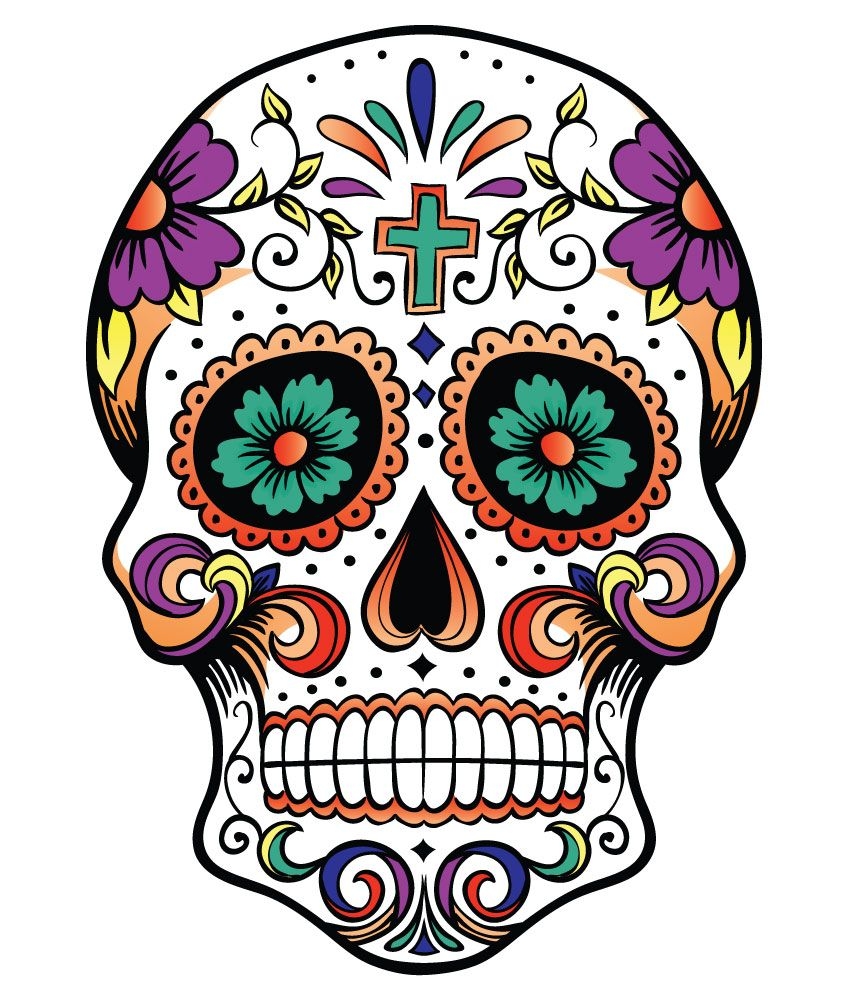 Dia De Los Muertos Skull Clipart At GetDrawings Free Download