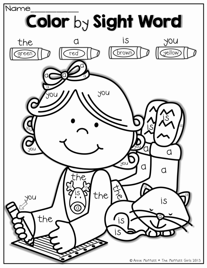 Diy 30 Creative Color Sight Word Worksheets Simple Template Design