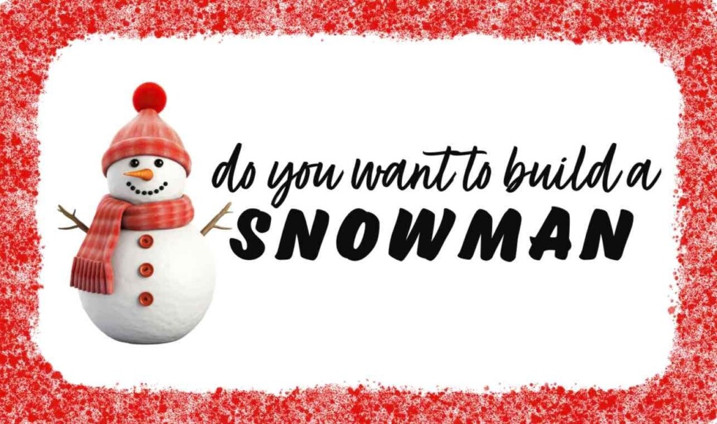 Do You Want To Build A Snowman Label Free Printable Download