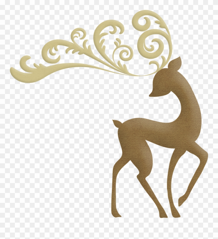 Download Christmas Elegant Reindeer Clip Art Elegant Christmas 