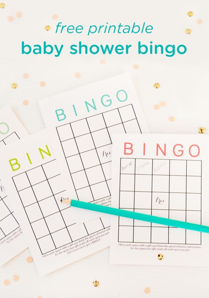 Downloadable 50 Free Printable Baby Bingo Cards Printable Templates Free