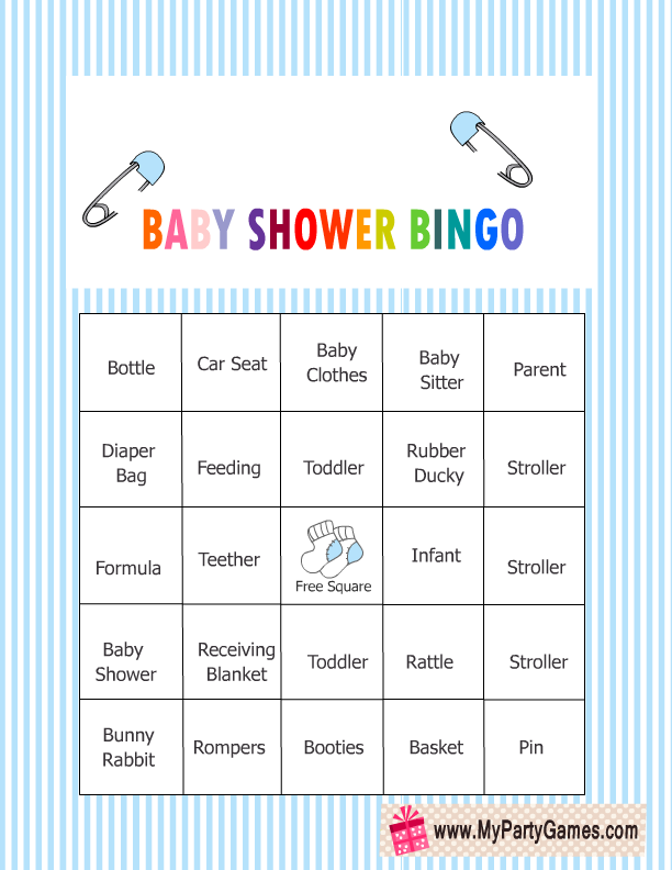 Downloadable 50 Free Printable Baby Bingo Cards Printable Templates Free