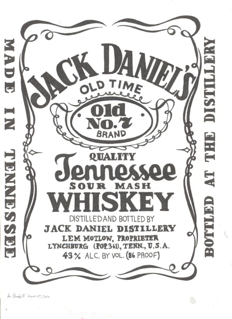 Downloadable Free Printable Jack Daniels Template Dev onallcylinders