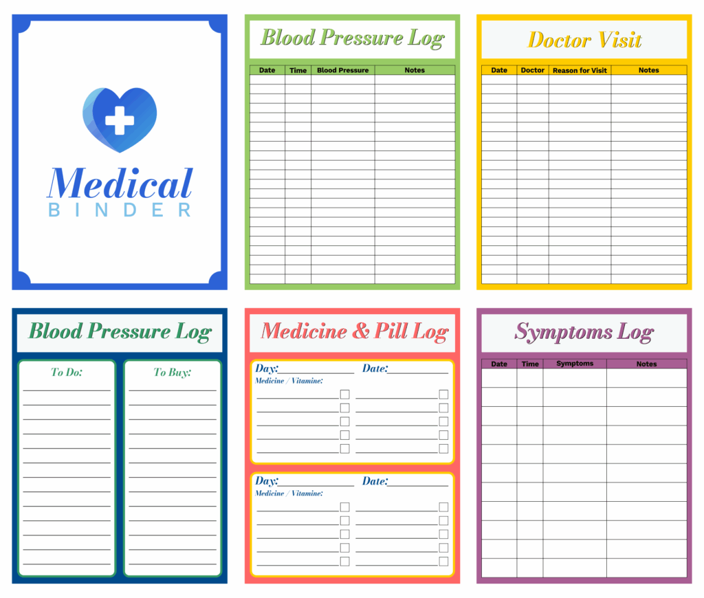 Downloadable Free Printable Medical Binder Forms Printable Forms Free 