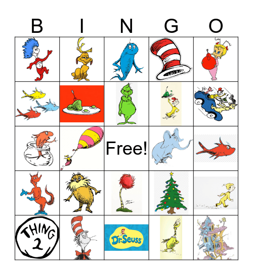 Dr Seuss Bingo Free Printable Printable Templates Free