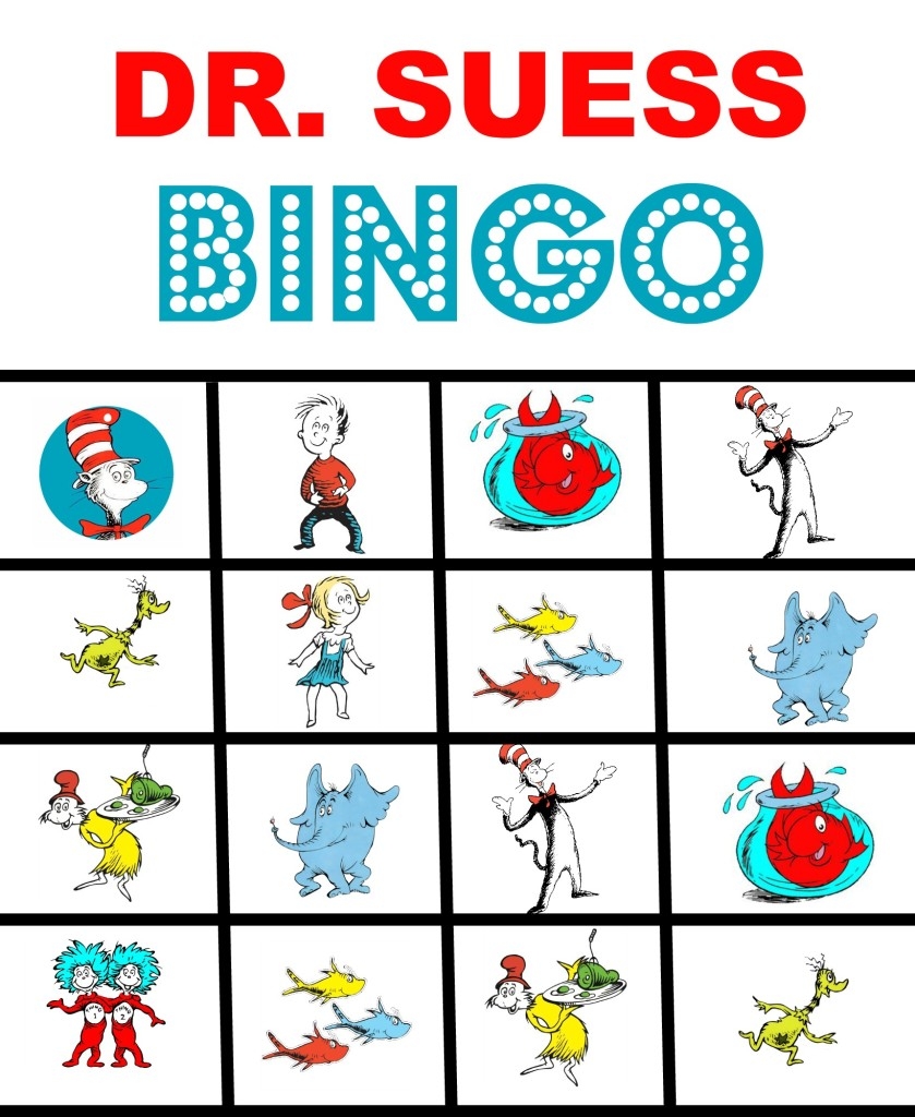Dr Seuss Bingo Free Printable