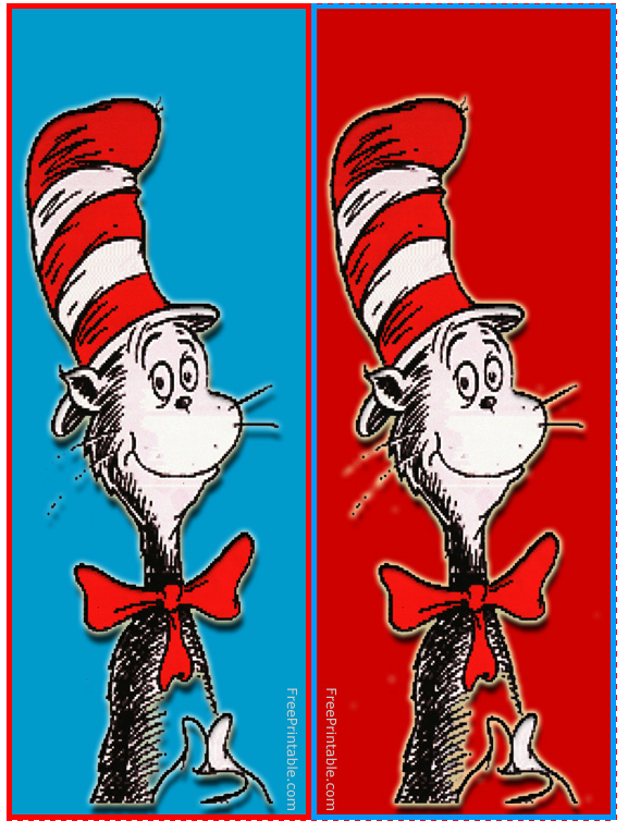 Dr Seuss Bookmarks Free Printable Printable Templates By Nora