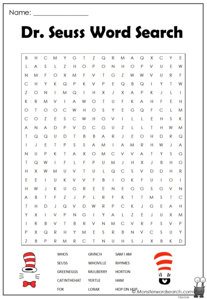 Dr Seuss Word Search Printable Word Search Printable The Best Porn 