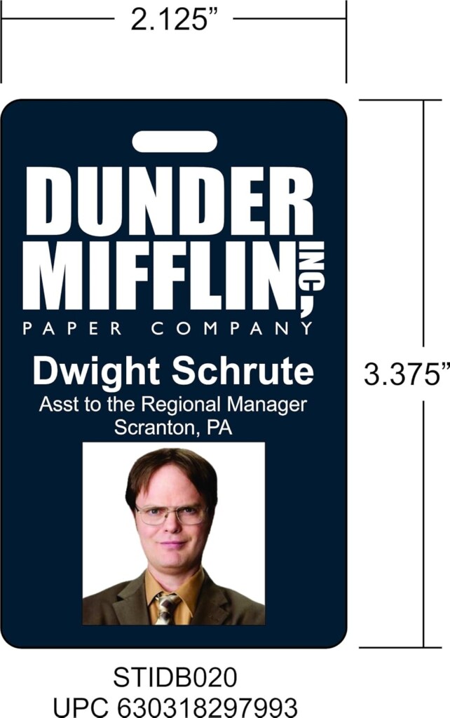 Dunder Mifflin Badge Printable Free