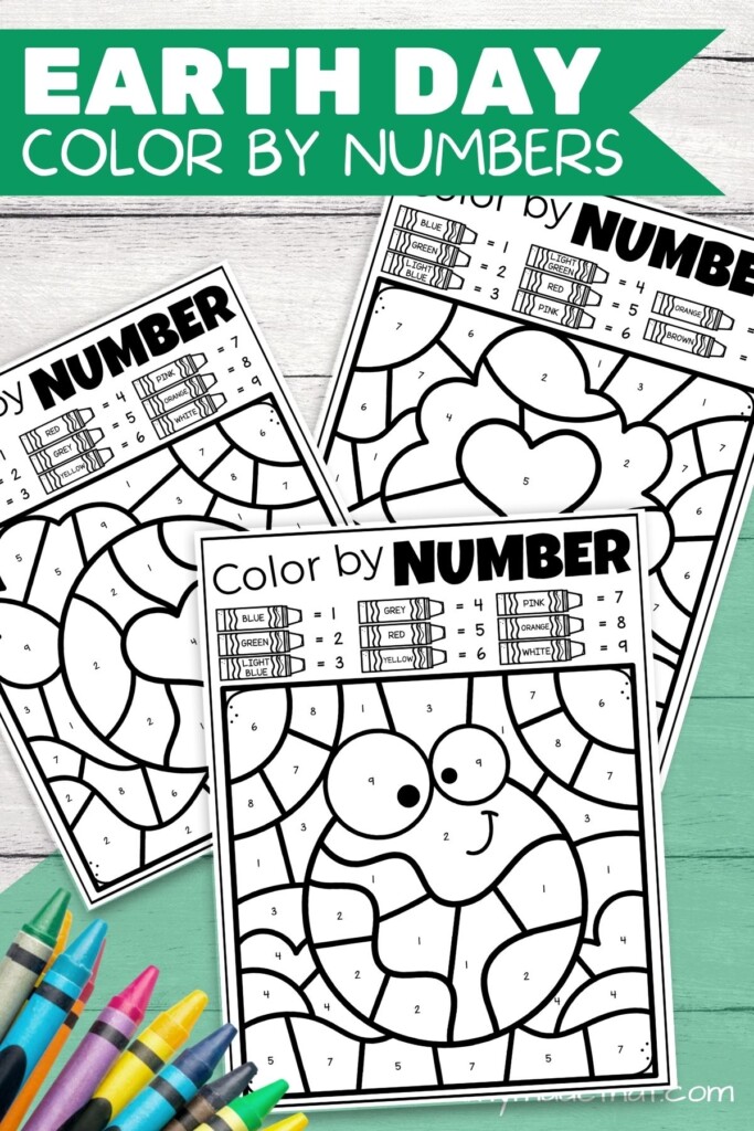 Earth Day Color By Number Free Printables 