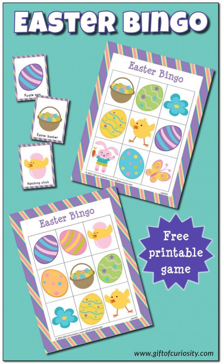 Easter Bingo Game Free Printable Easter Bingo Easter Printable