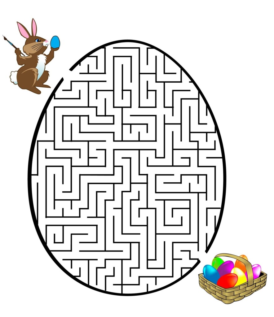 Easter Maze Printable FreePrintableTM