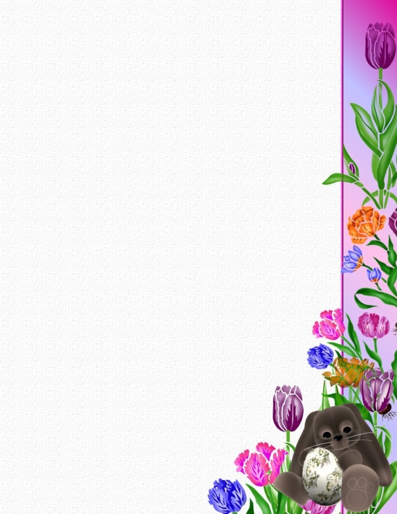 Easter Stationery Theme Free Digital Stationery Free Printable Easter 