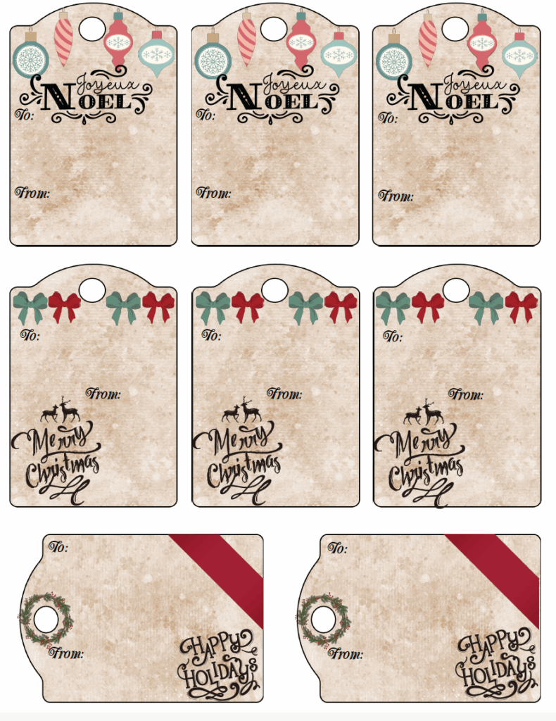 Editable Christmas Gift Tags Printable Free Printable Christmas Gift 