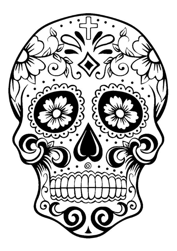 El Dia De Los Muertos 2 El D a De Los Muertos Coloring Pages For Adults